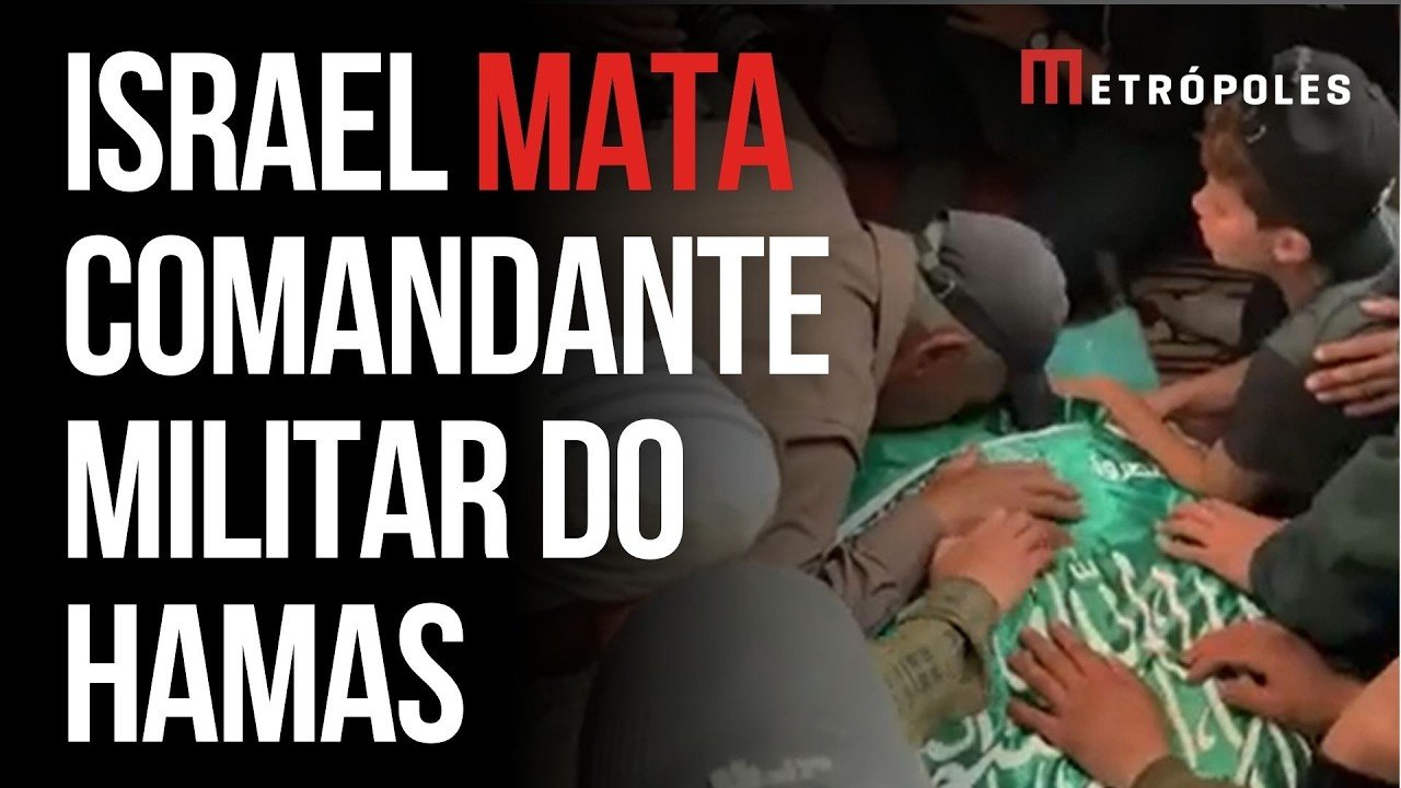 Corpo de líder do Hamas é carregado pela população em Gaza, após novo ataque de Israel