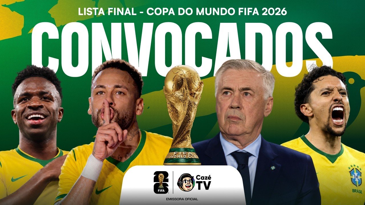 BRASIL CONVOCADO! VEJA O MOMENTO DA CONVOCAÇÃO FINAL DE ANCELOTTI PARA A COPA DO MUNDO FIFA 2026