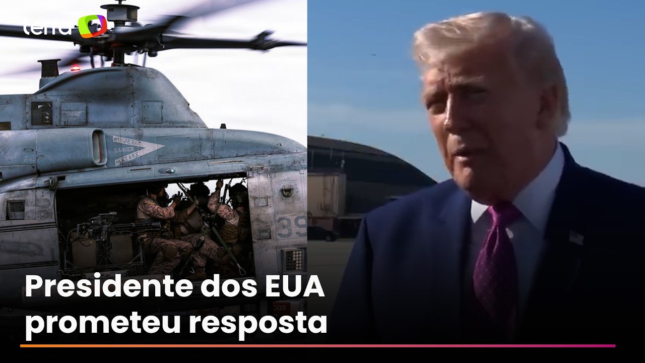 
Trump acusa Irã de derrubar helicóptero em Ormuz e diz que ‘EUA devem responder a este ataque’