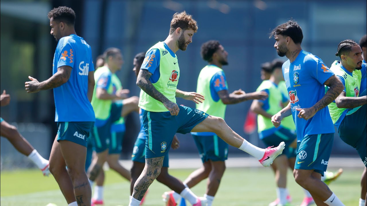 ANCELOTTI ESCONDE ESCALAÇÃO DOS JOGADORES! TREINO DA SELEÇÃO BRASILEIRA! NEYMAR SEGUE EVOLUINDO!
