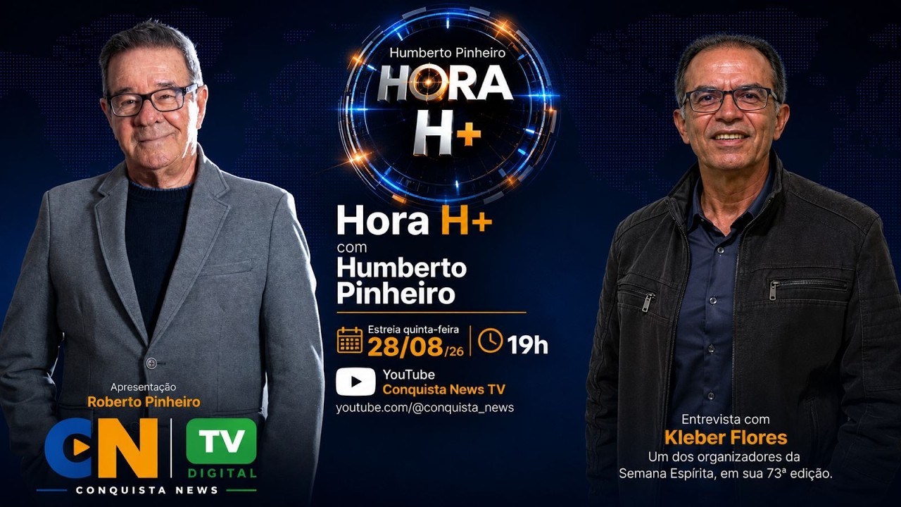 Hora H+ recebe Kleber Flores e destaca a 73ª Semana Espírita de Vitória da Conquista