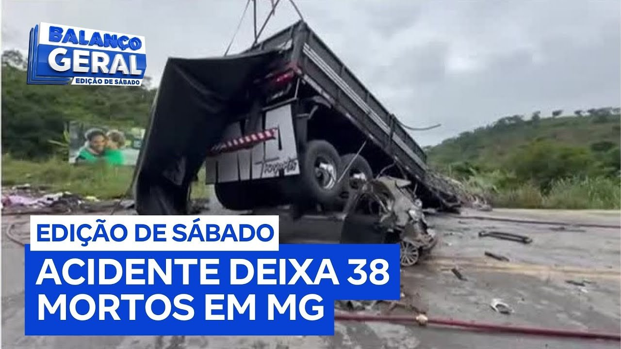 Sobe para 38 o número de mortos após acidente entre ônibus e caminhão em MG