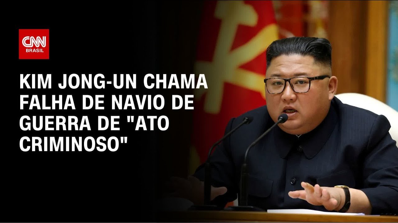 Navio de guerra da Coreia do Norte é danificado e irrita Kim Jong-un