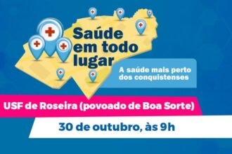 Povoado Boa Sorte recebe programa Saúde em Todo Lugar nesta quinta-feira, 30