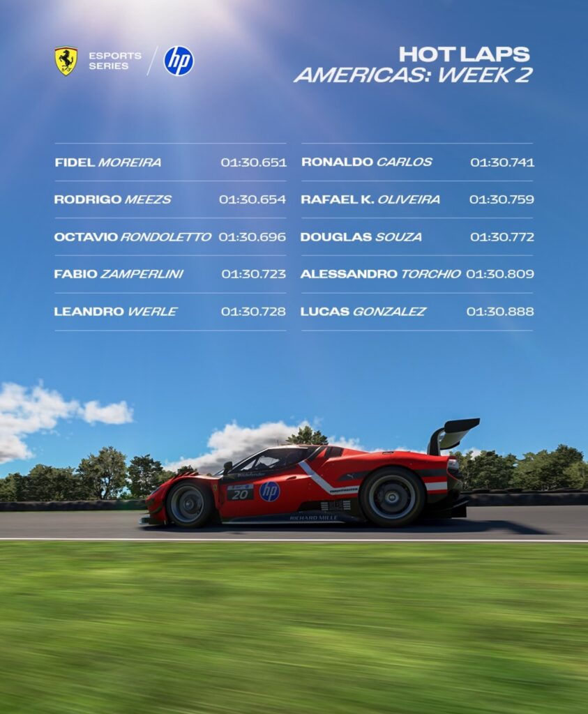 Piloto conquistense é classificado para a Ferrari HP Esports Series 2026 e entra no Top 10 das Américas